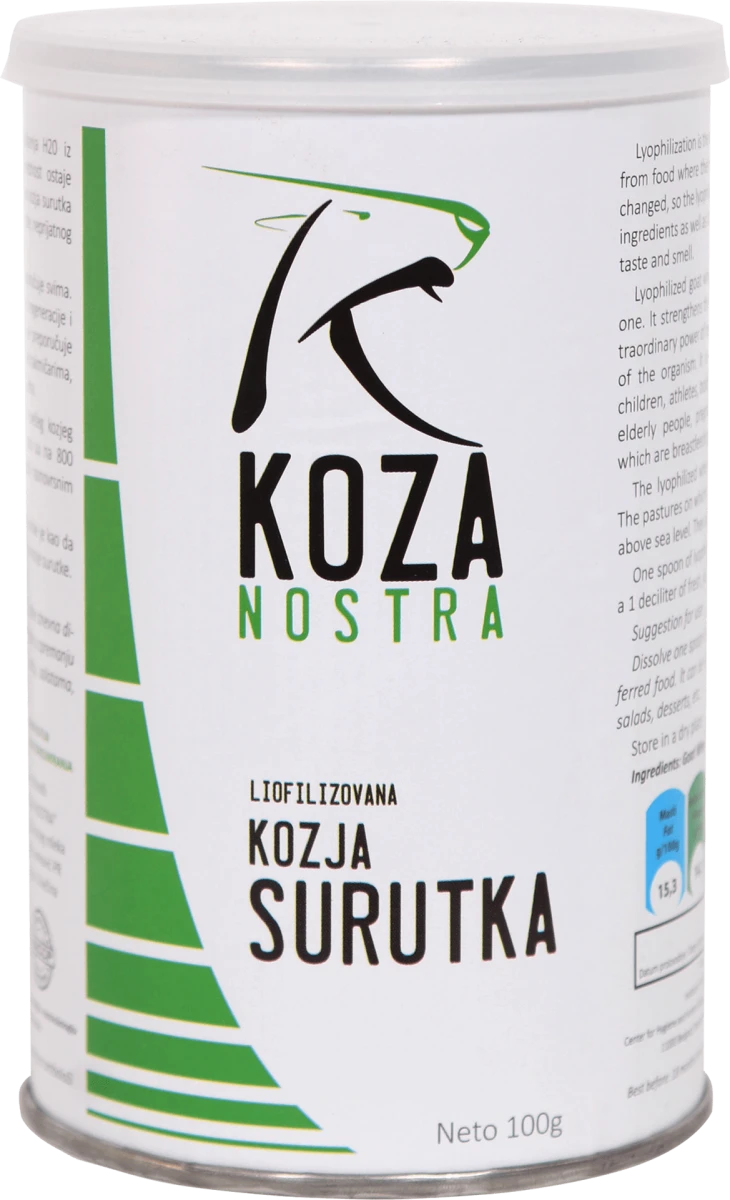 Liofilizovana kozja surutka, 100 g