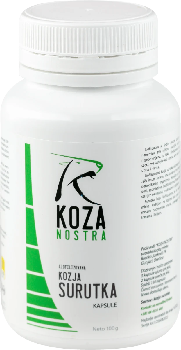 Liofilizovana kozja surutka u kapsulama, 150 kom