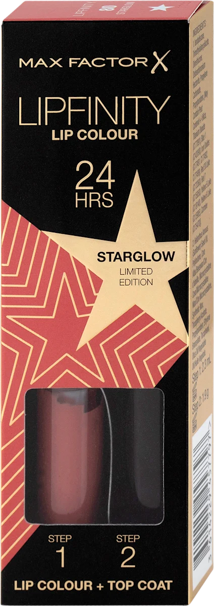 LIPFINITY 24H karmin – 080 Starglow, 2,3 ml