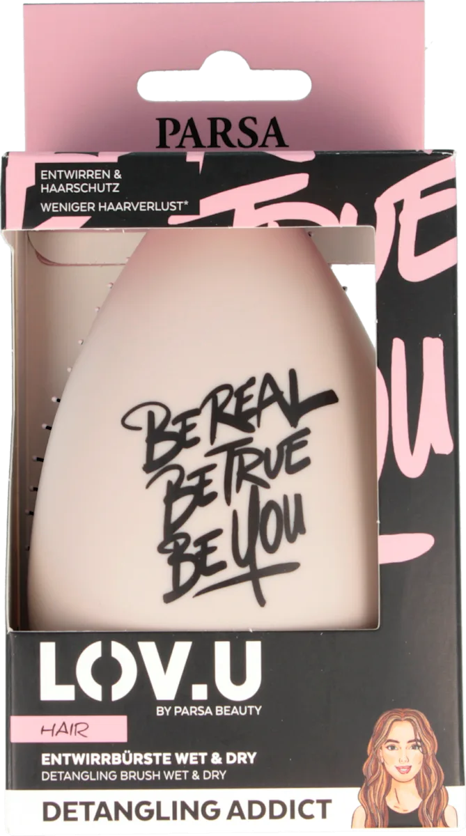 LOVE.U Detangling Addict četka za kosu - compact,..., 1 kom