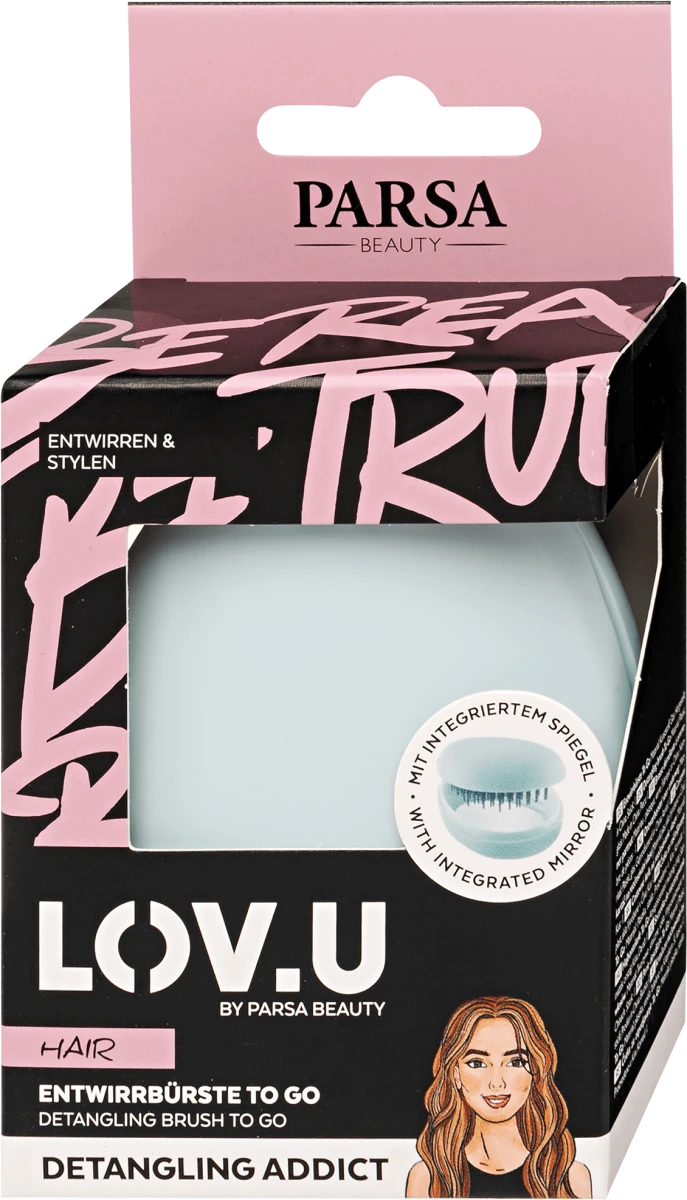 LOV.U Detangling Addict četka za kosu - travel..., 1 kom