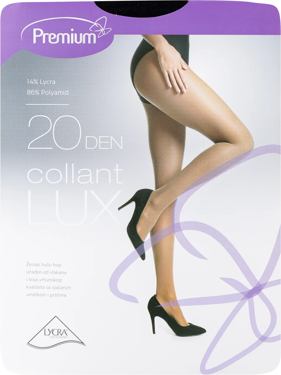LUX hulahop 20 DEN crna, veličina 3, 1 kom