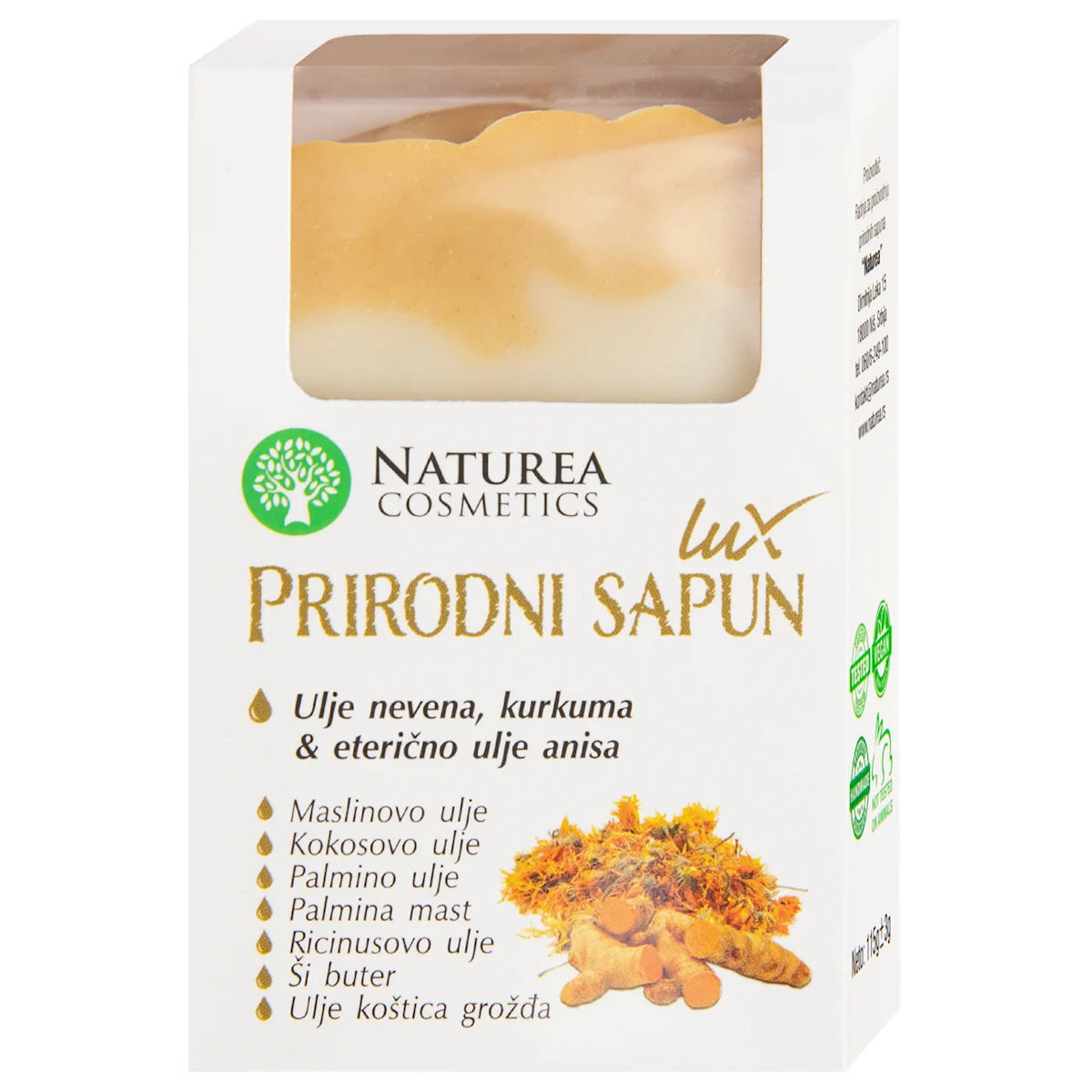 Lux PRIRODNI sapun, ulje nevena, kurkuma &..., 115 g