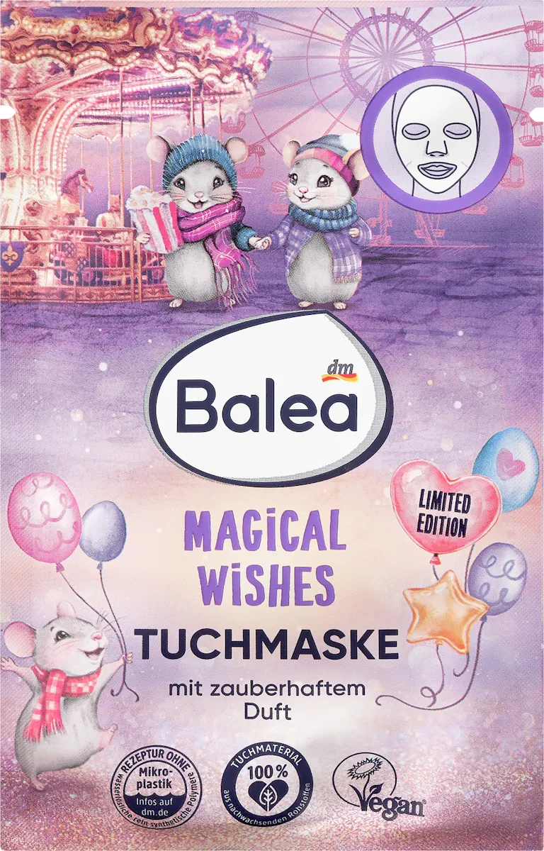 MAGICAL WISHES Maska za lice u maramici, 1 kom