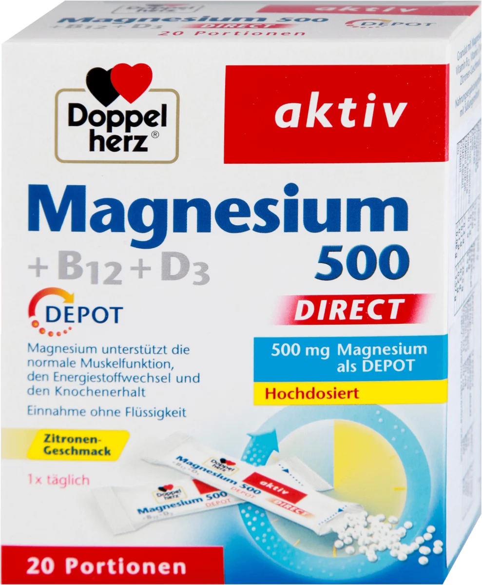 Magnesium+B12+D3 DIRECT, 20 kom