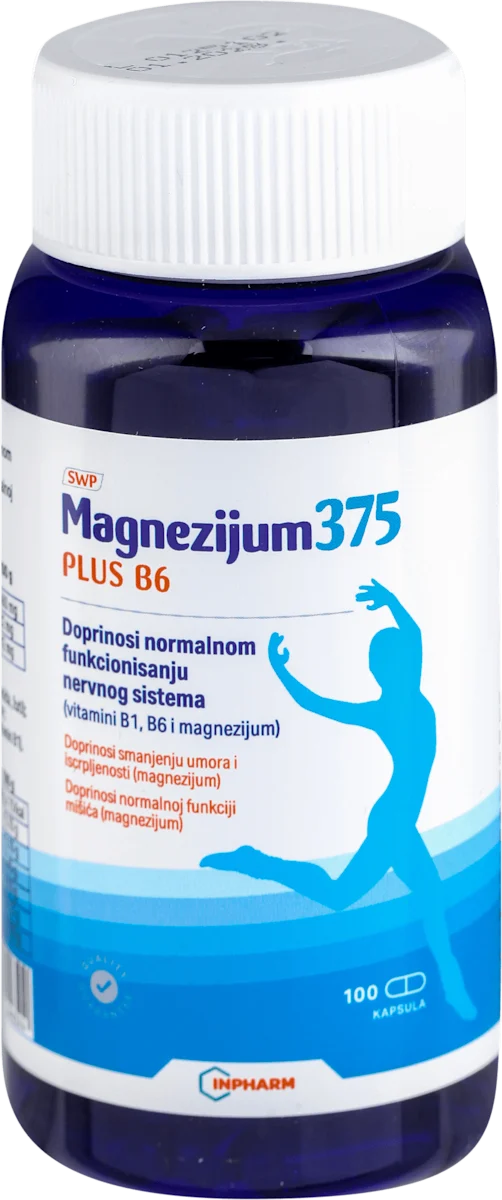 MAGNEZIJUM 375 plus B6 kapsule, 100 kom