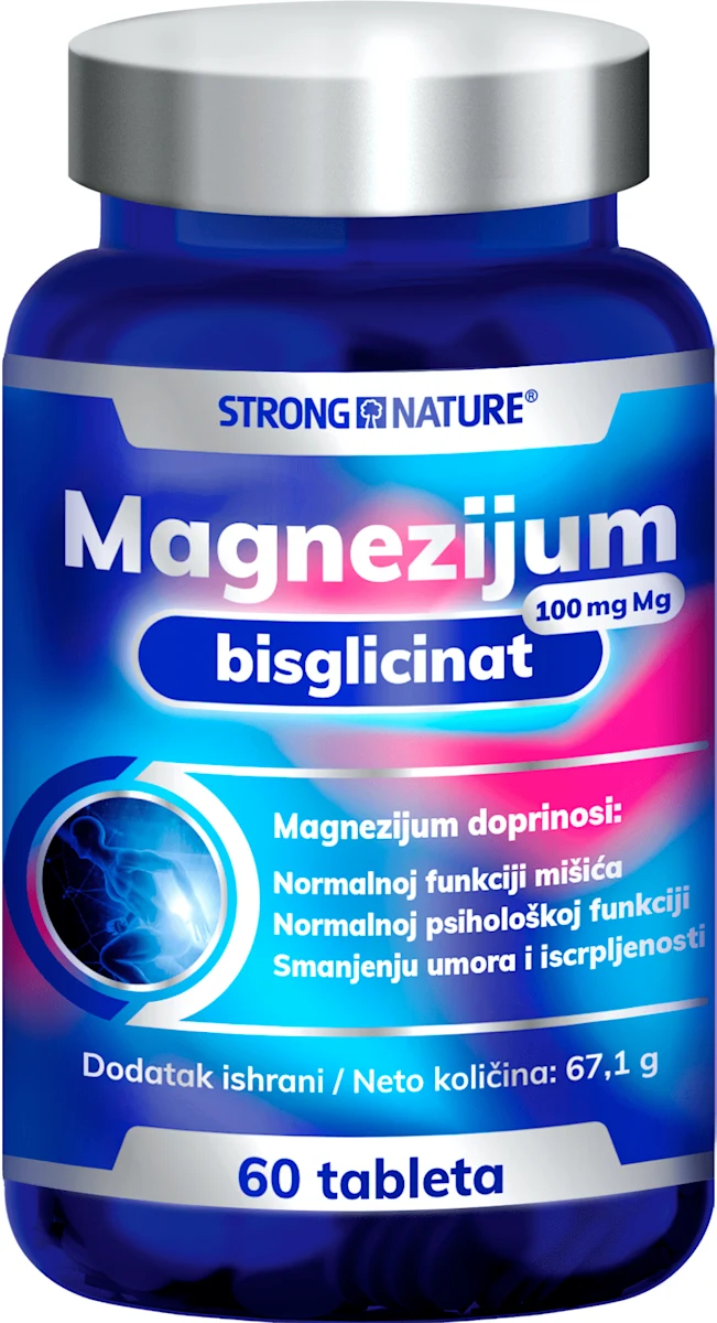 Magnezijum bisglicinat 100mg tablete, 60 kom