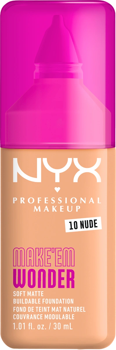 MAKE'EM WONDER tečni puder - 10 Nude, 1 kom