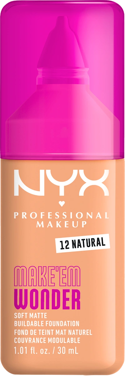 MAKE'EM WONDER tečni puder -12 Natural, 1 kom