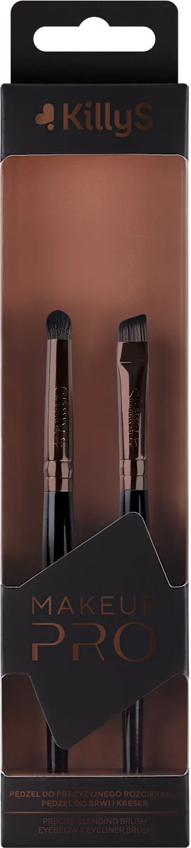 MAKEUP PRO set od dve četkice za obrve i oči, 1 kom
