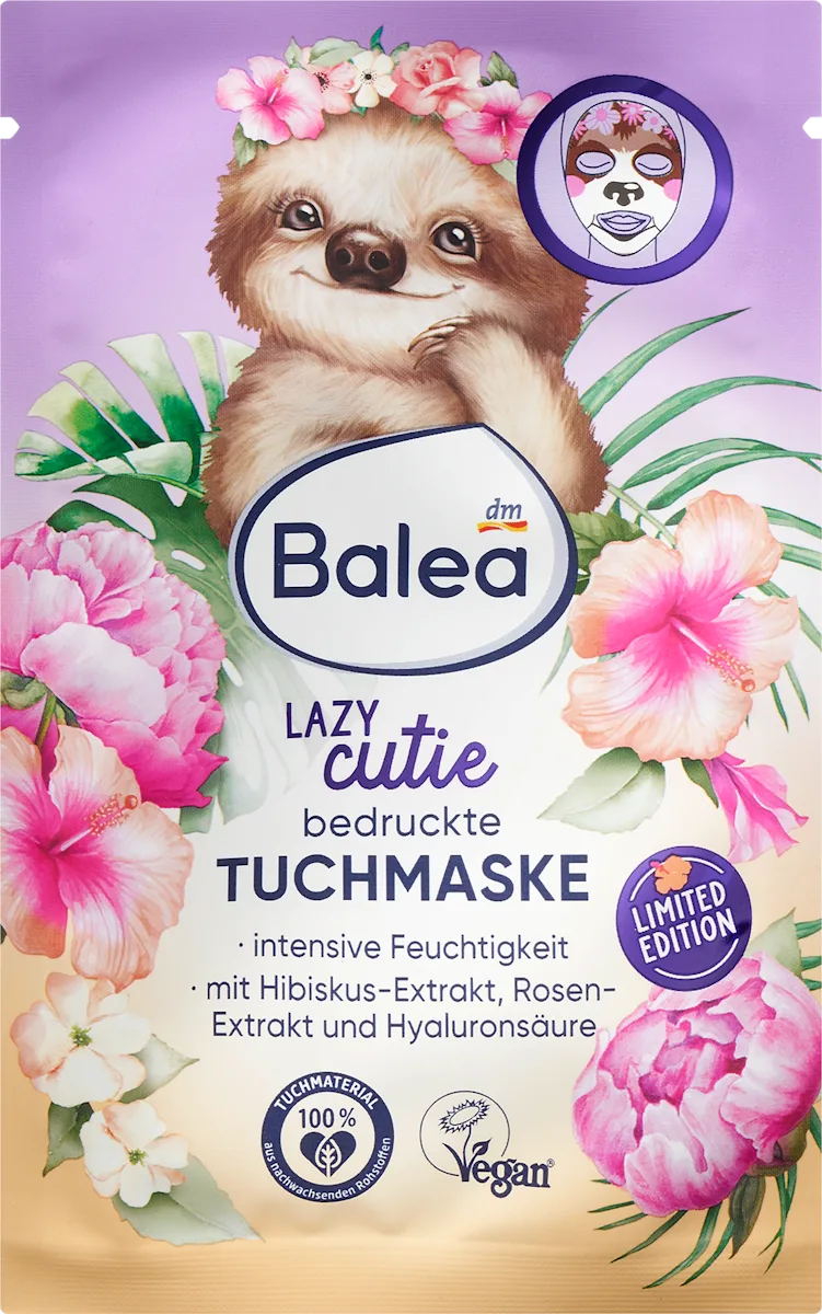 Maska za lice u maramici Lazy cutie, 1 kom