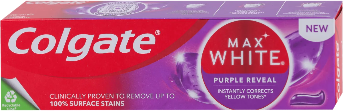 MAX WHITE PURPLE pasta za zube, 75 ml