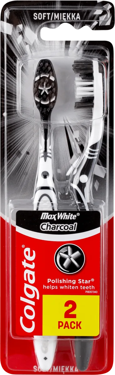 MaxWhite Charcoal četkica za zube - soft, 2 kom