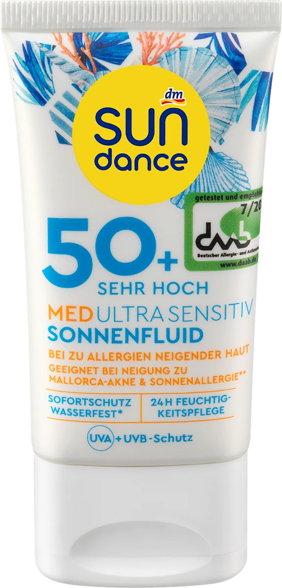 MED ULTRASENSITIVE Fluid za sunčanje sa veoma visokim zaštitnim faktorom SPF50, 50 ml