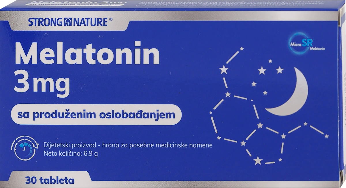 Melatonin 3mg tablete sa produženim oslobađanjem, 30 kom