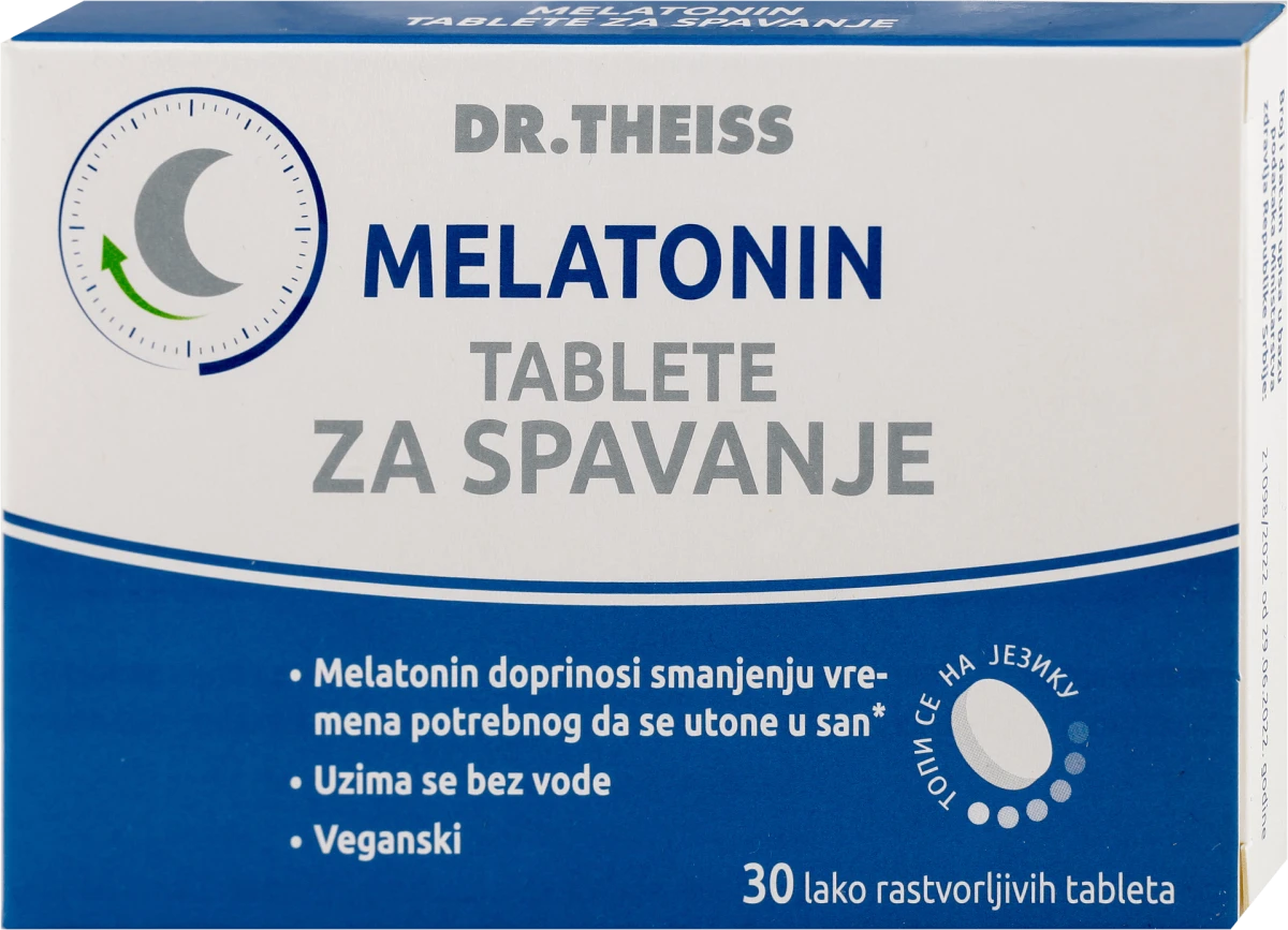 MELATONIN TABLETE ZA SPAVANJE, 30 kom