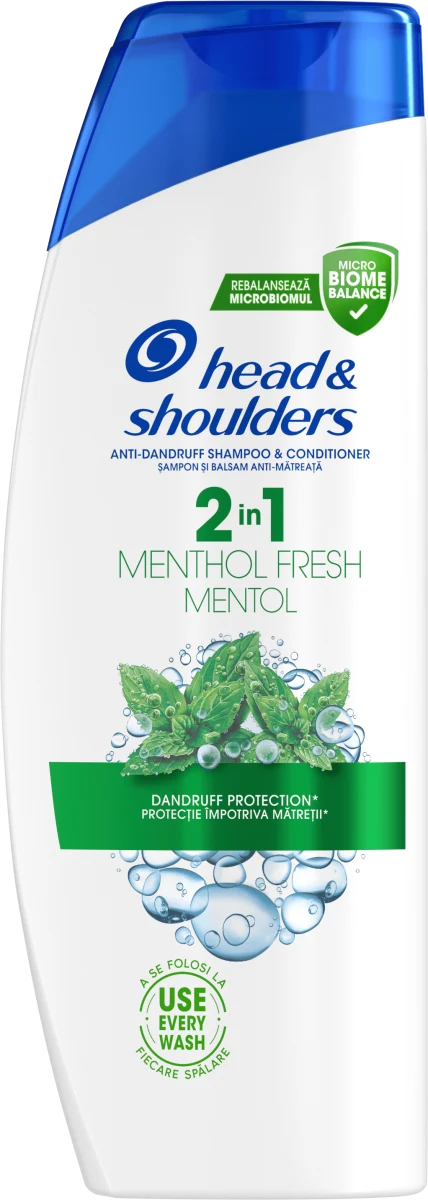 MENTOL FESH 2in1 šampon i regenerator protiv..., 400 ml