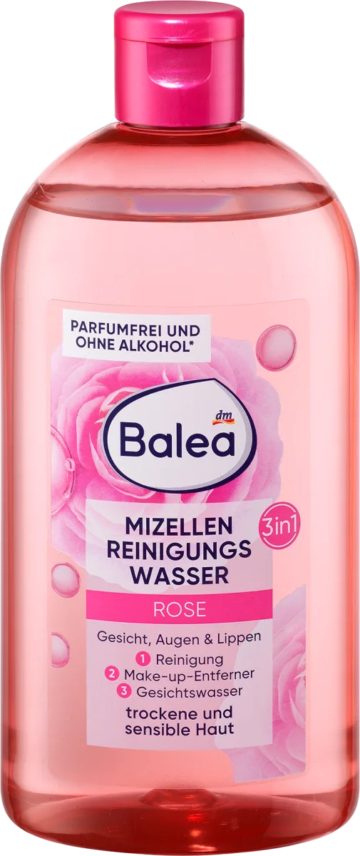 Micelarna voda za suvu i osetljivu kožu – ruža, 400 ml