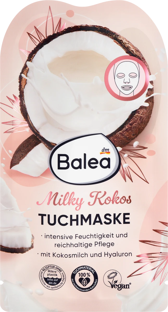 Millky Kokos -  maska u obliku maramice, 1 kom