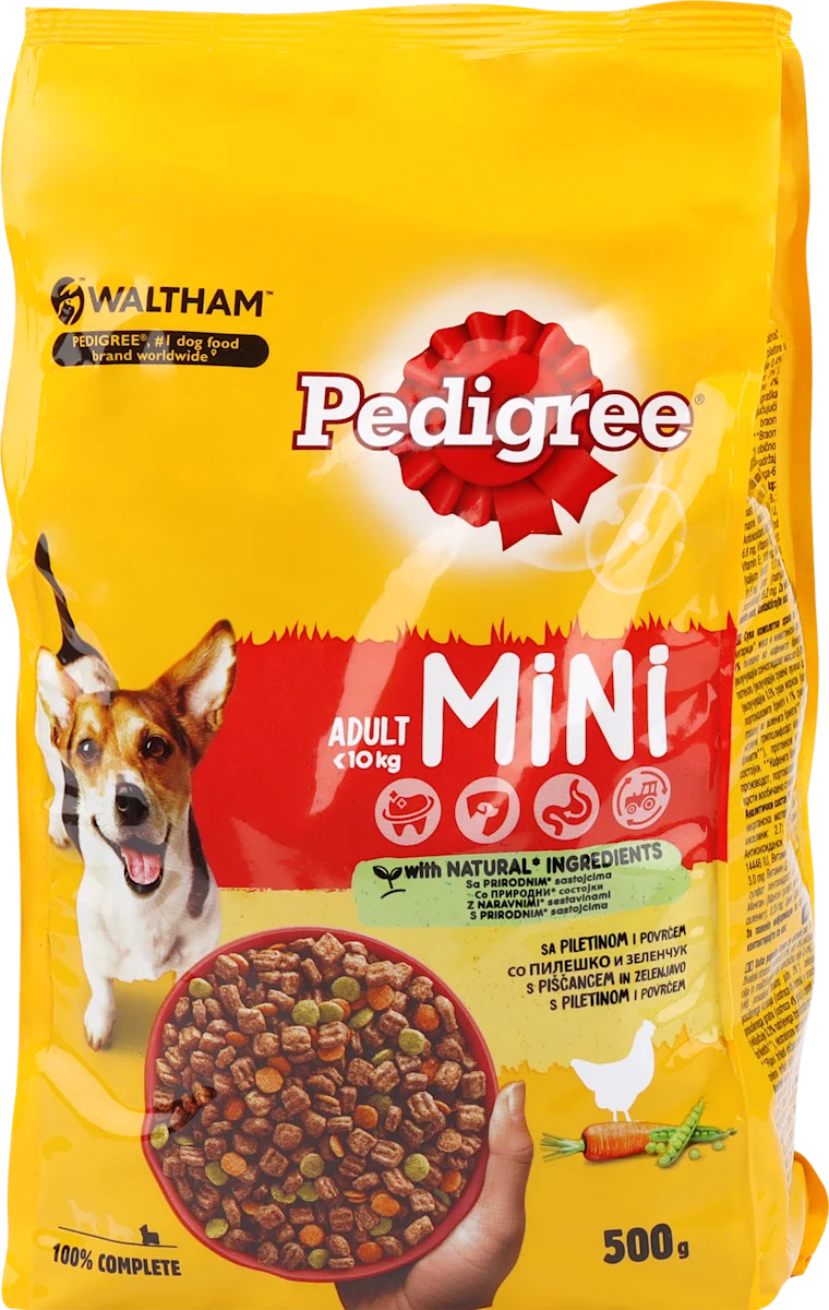 MINI kompletna suva hrana sa piletinom i povrćem - za pse malih pasmina (<10 kg), 500 g