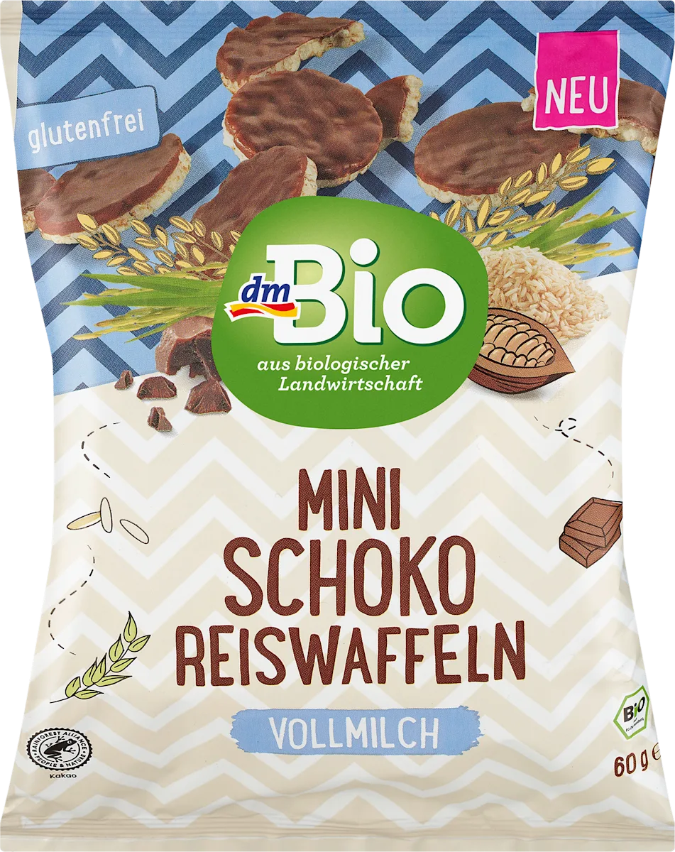 Mini pirinčani vafli sa čokoladom, 60 g