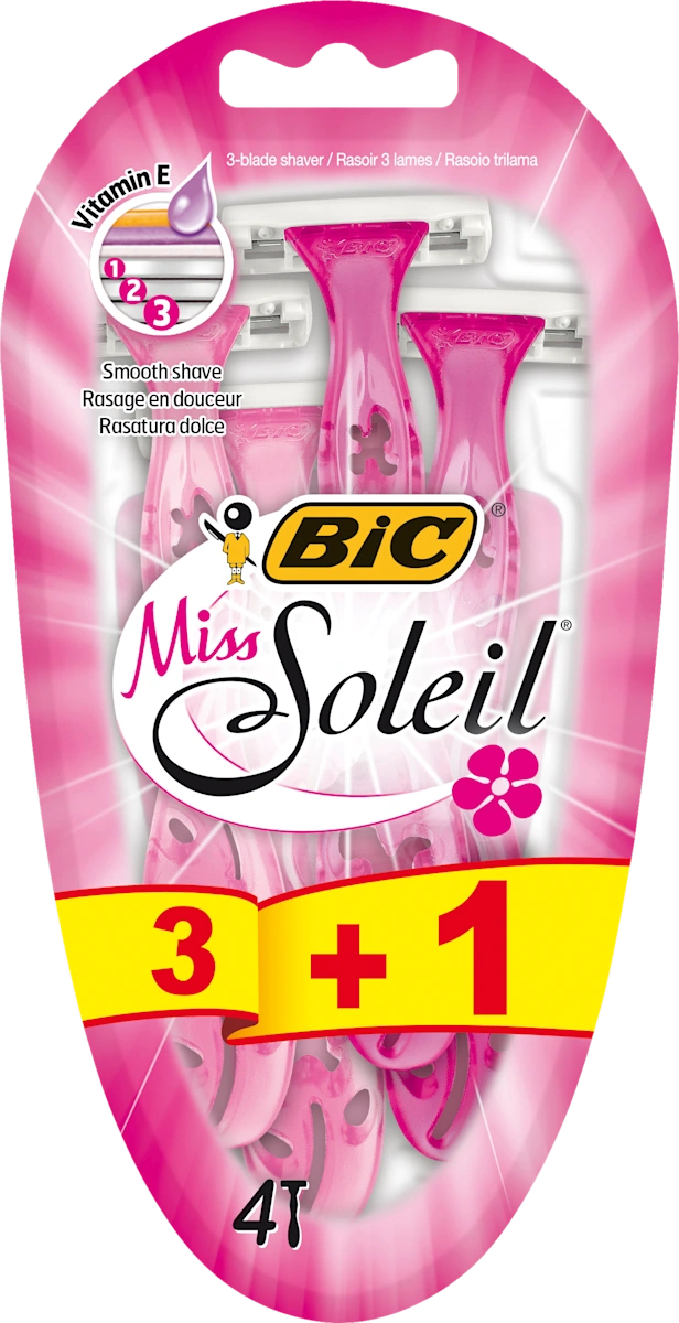 Miss Soleil  ženski brijači, 3+1 gratis, 4 kom
