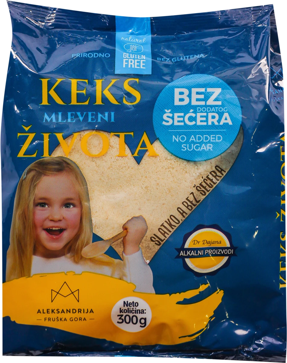 Mleveni keks života, 300 g