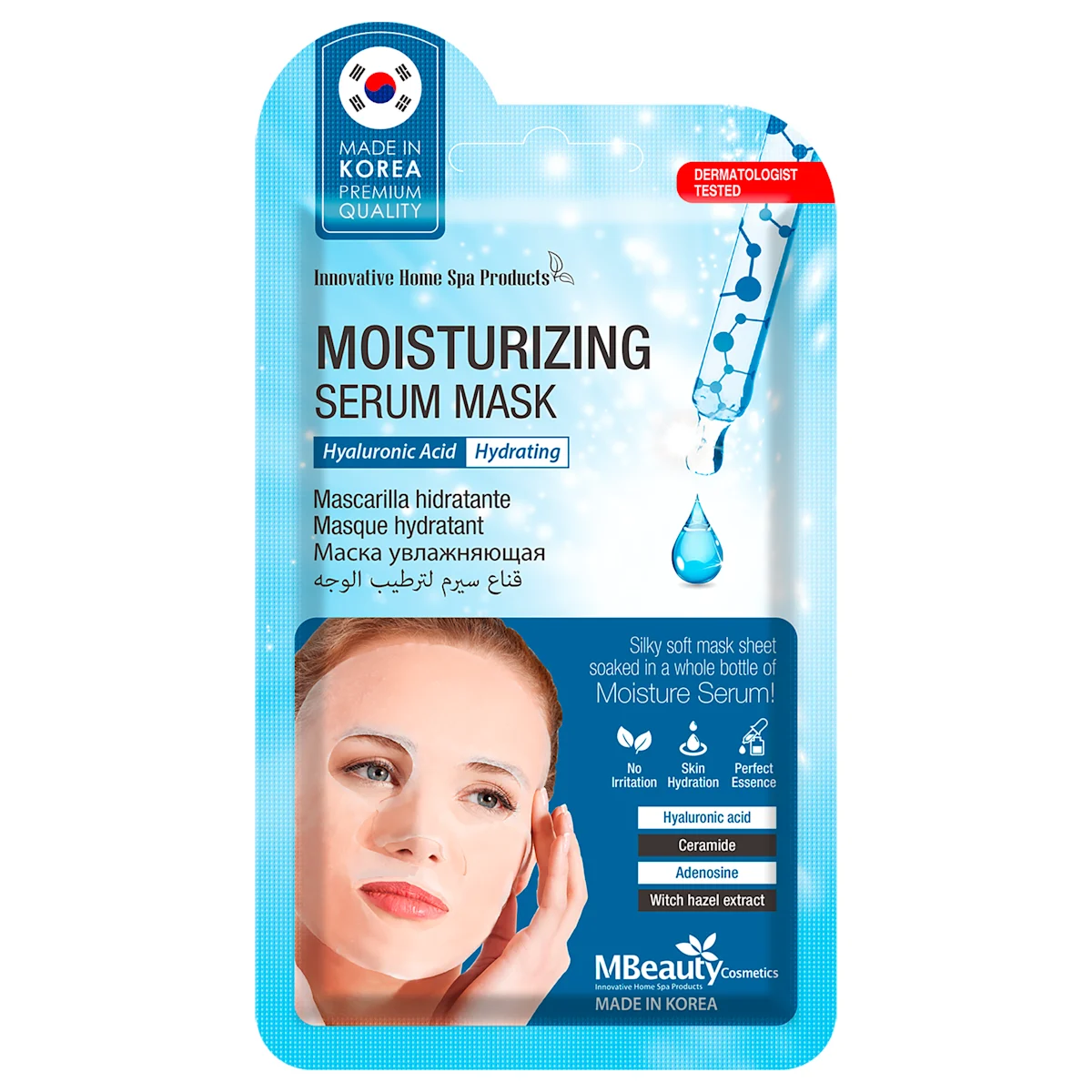 MOISTURIZING SERUM MASK - Hyaluronic serum maska, 25 ml