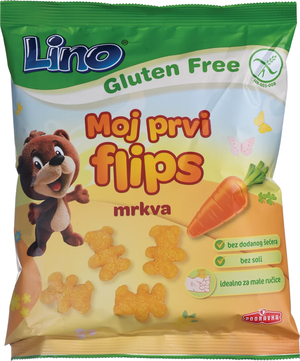 Moj prvi flips - šargarepa, bez glutena, od 12...., 35 g
