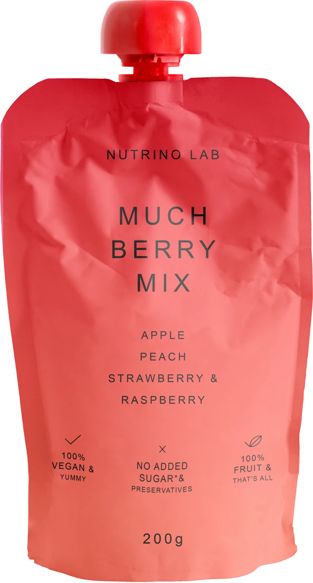 MUCH BERRY MIX pire: jabuka, breskva, jagoda i..., 200 g