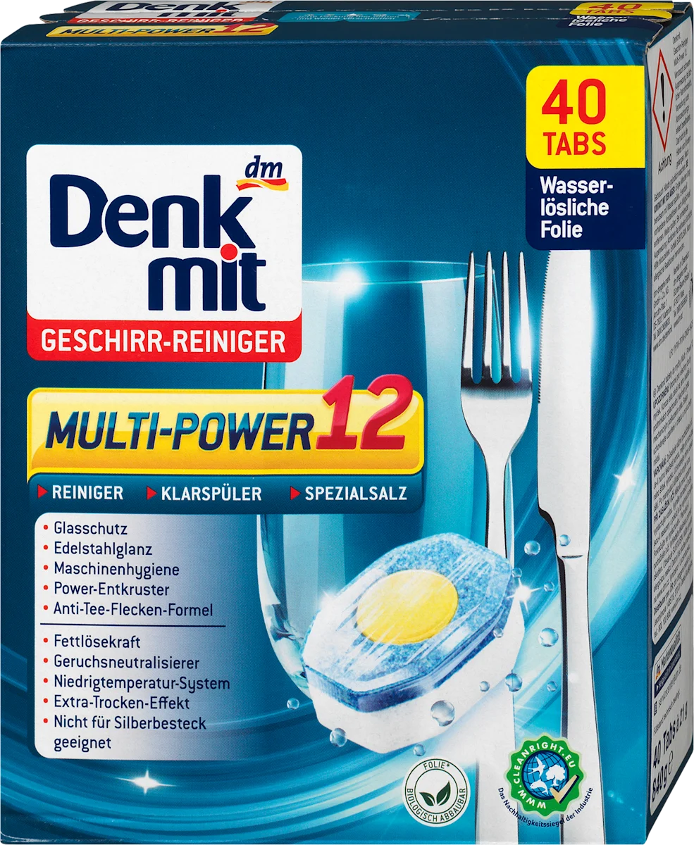 Multi-Power 12 tablete za mašinu za sudove, 40 kom