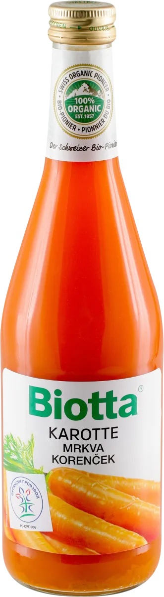 Mutni sok od organske šargarepe, 500 ml