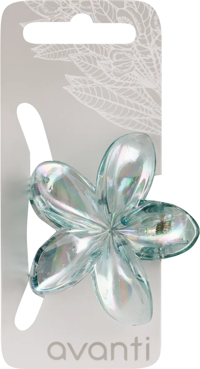 Šnala za kosu u obliku cveta- mint, mala, 1 kom