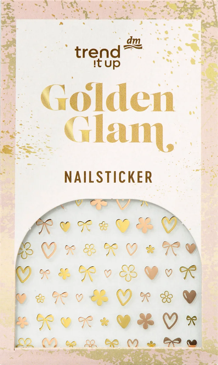 Nalepnice za ukrašavanje noktiju Golden Glam, 1 kom