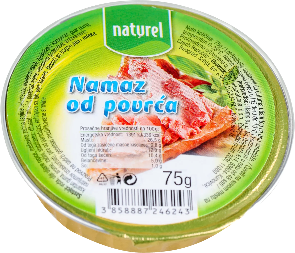 Namaz od povrća, 75 g