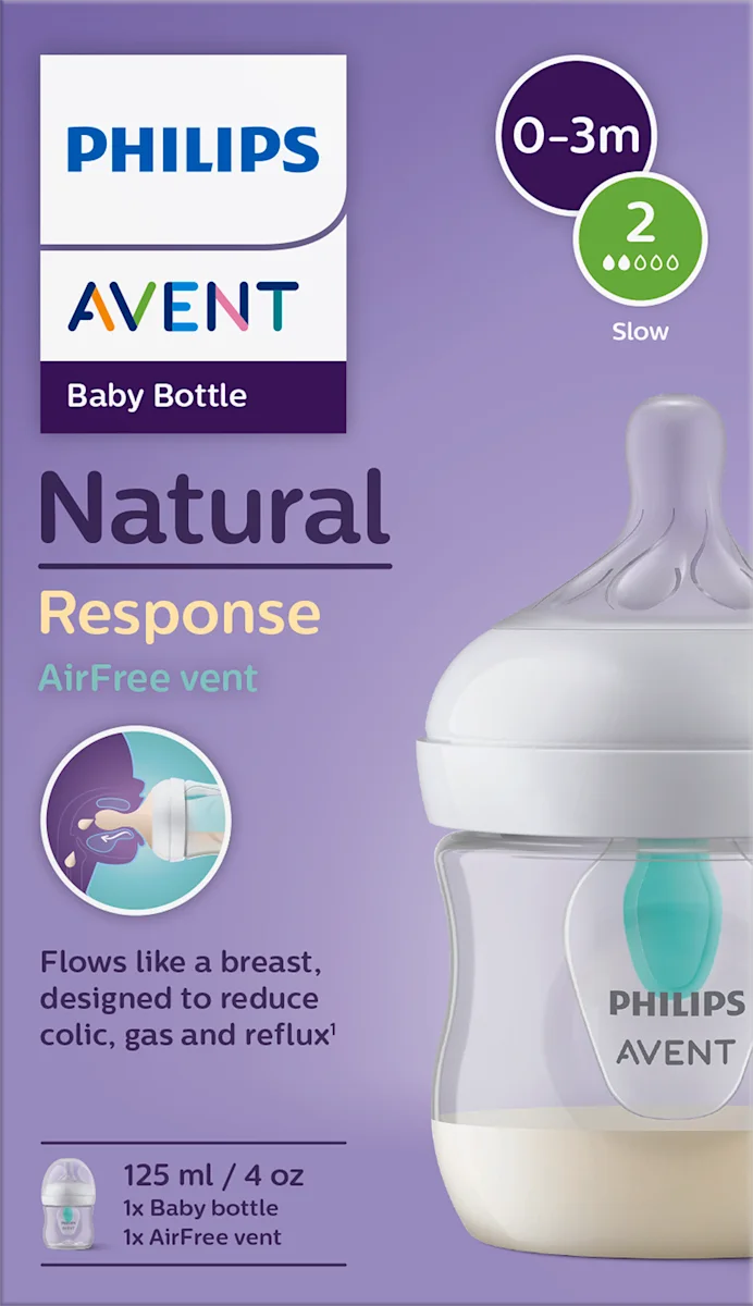 Natural Response AirFree vent plastična flašica za bebe, 0-3 meseca, zapremina:125ml, 1 kom