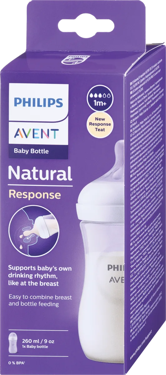 Natural Response plastična flašica za bebe, od 1+..., 1 kom