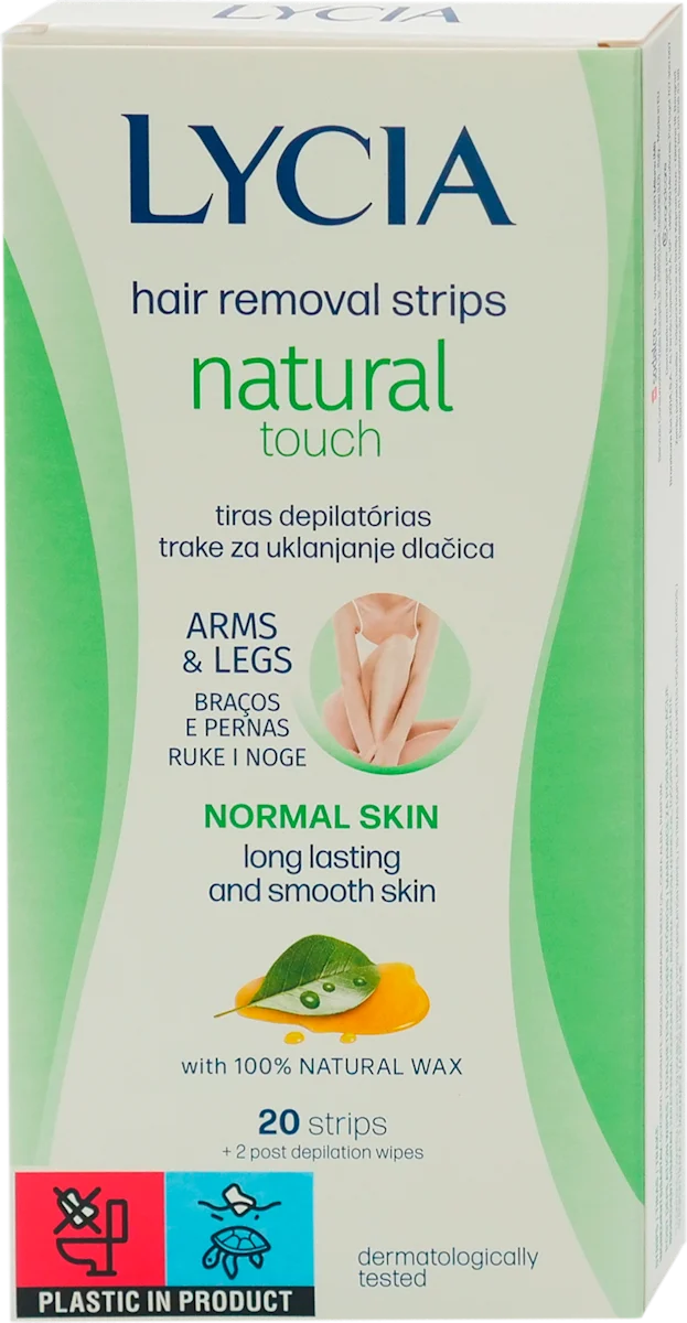 Natural touch trake za depilaciju ruku i nogu, 20 kom