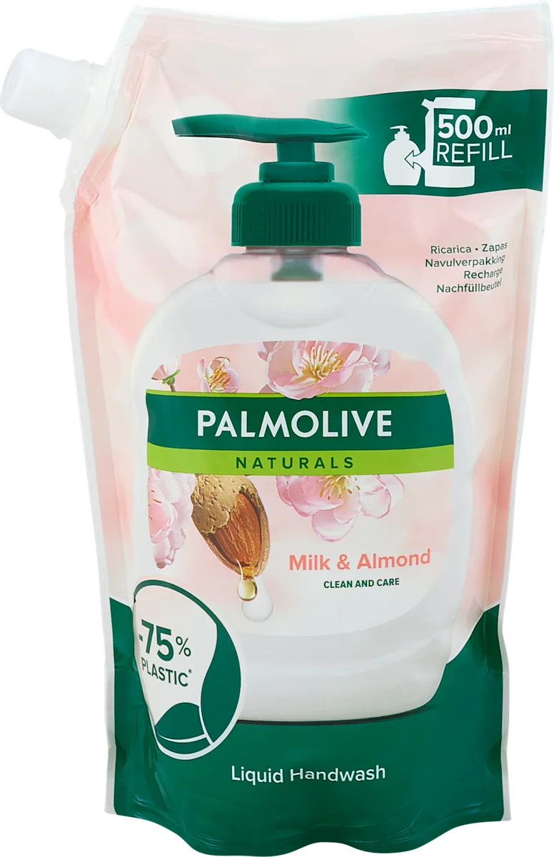 Naturals tečni sapun sa mlekom i bademom - dopuna, 500 ml