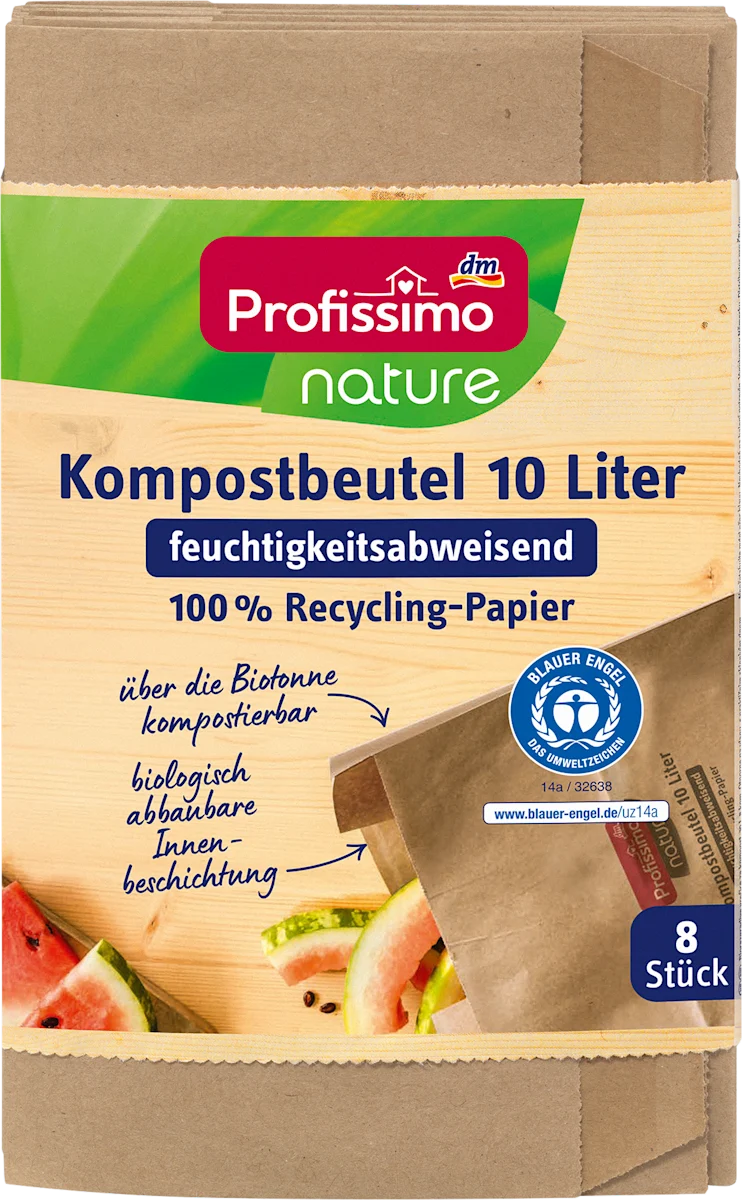 nature nepromočive papirne kese za biootpad,..., 8 kom