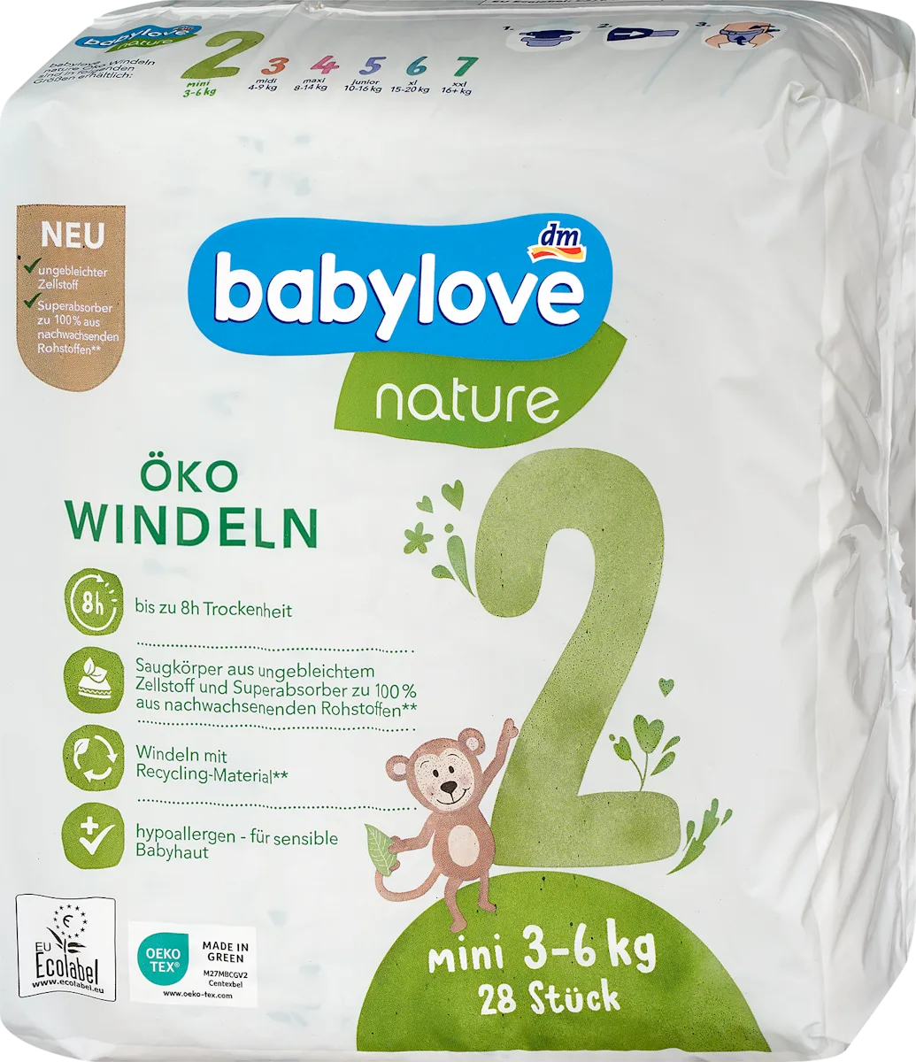 nature pelene, veličina 2 mini (3-6kg), 28 kom