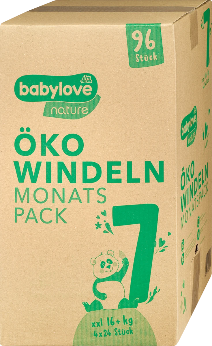 nature pelene, veličina 7 xxl (16+ kg), mesečno..., 96 kom