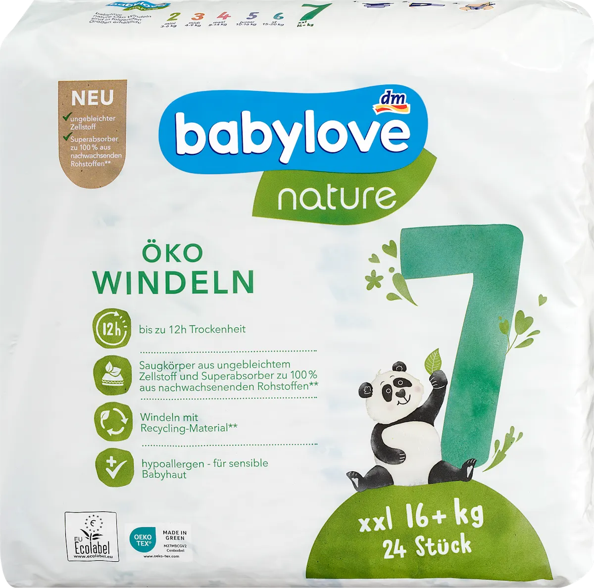 nature pelene, veličina 7 xxl (16+kg), 24 kom