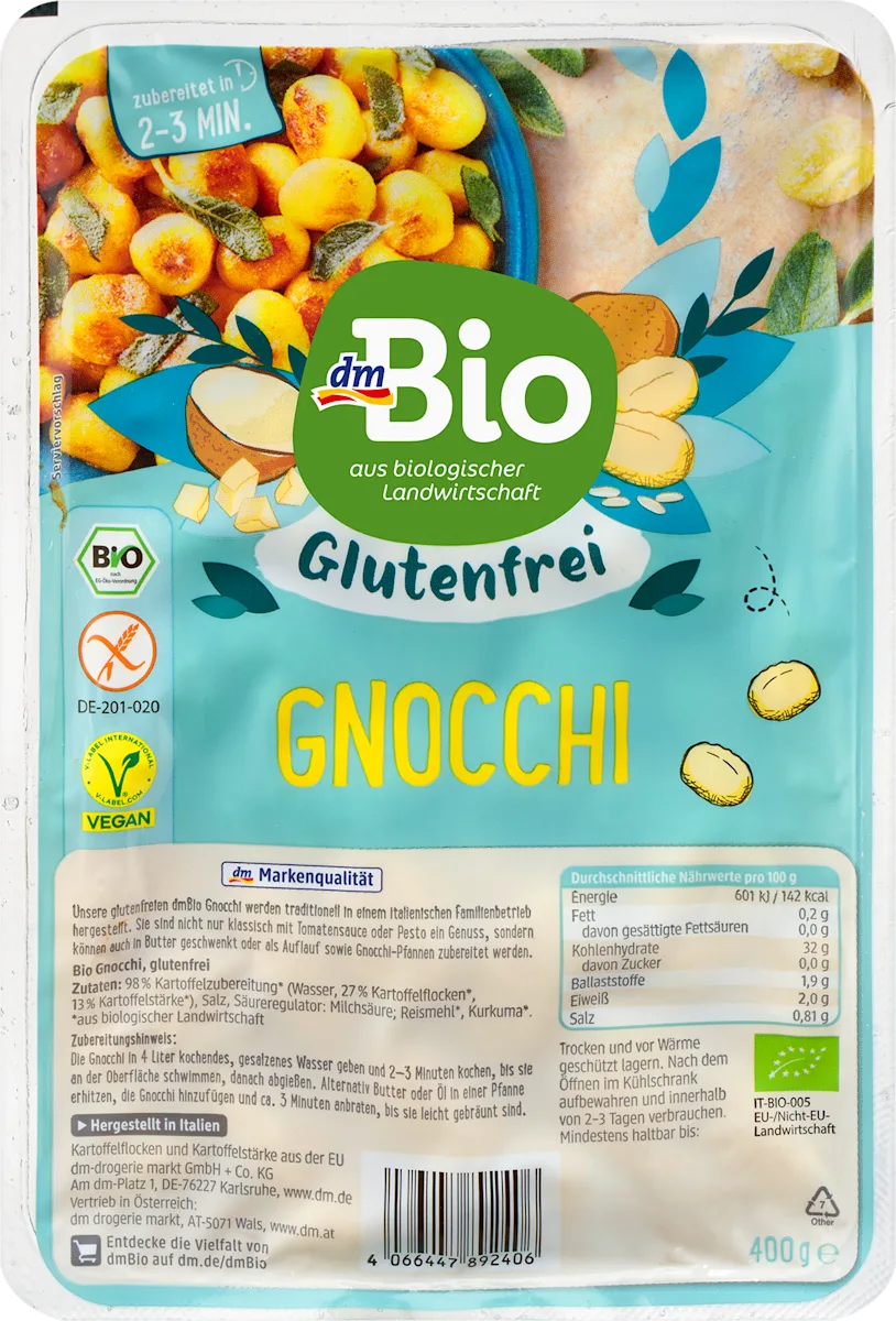 Njoke bez glutena, 400 g