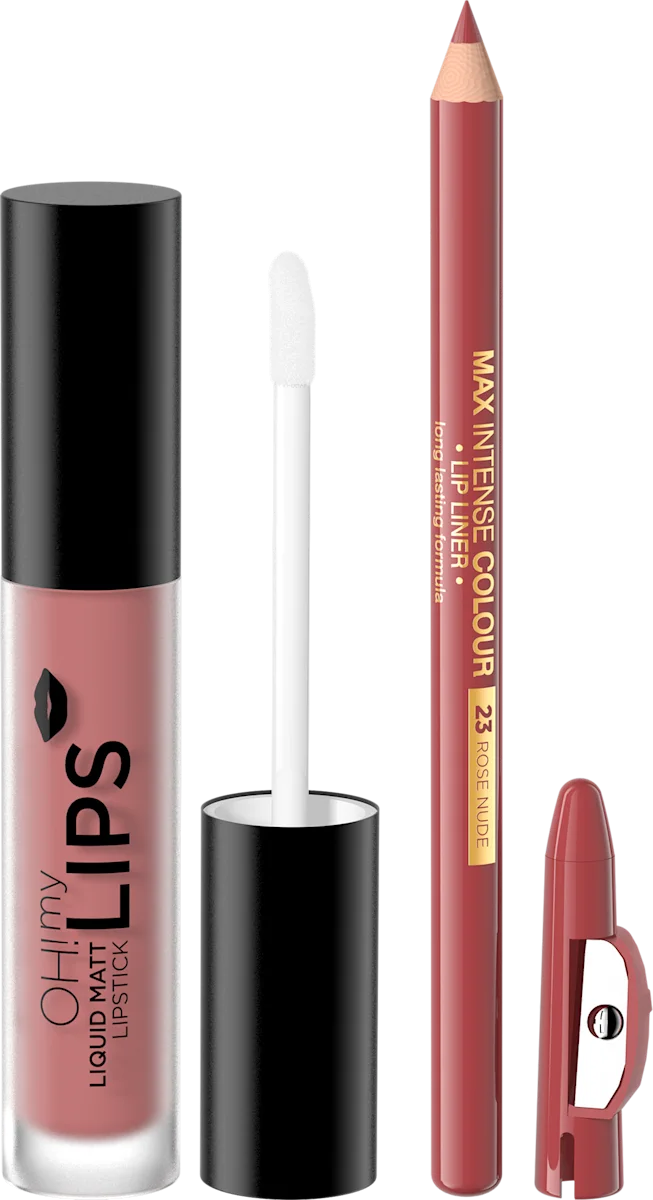 Oh! my Velvet Lips Matt set za usne – 03 Rose Nude, 4,5 ml