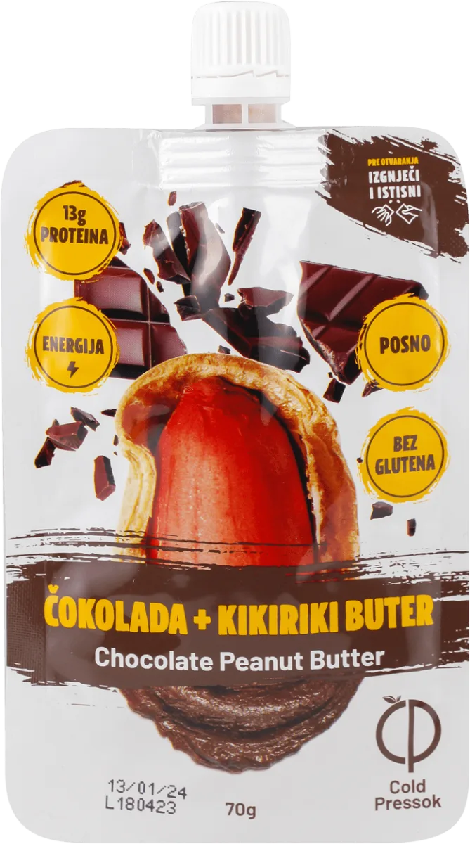 ČOKOLADA + KIKIRIKI BUTER, 70 g
