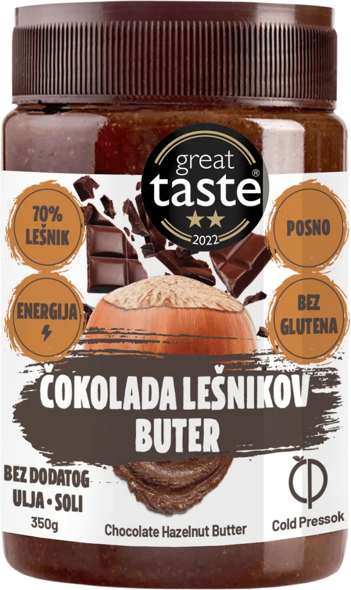 ČOKOLADA + LEŠNIKOV BUTER, 350 g