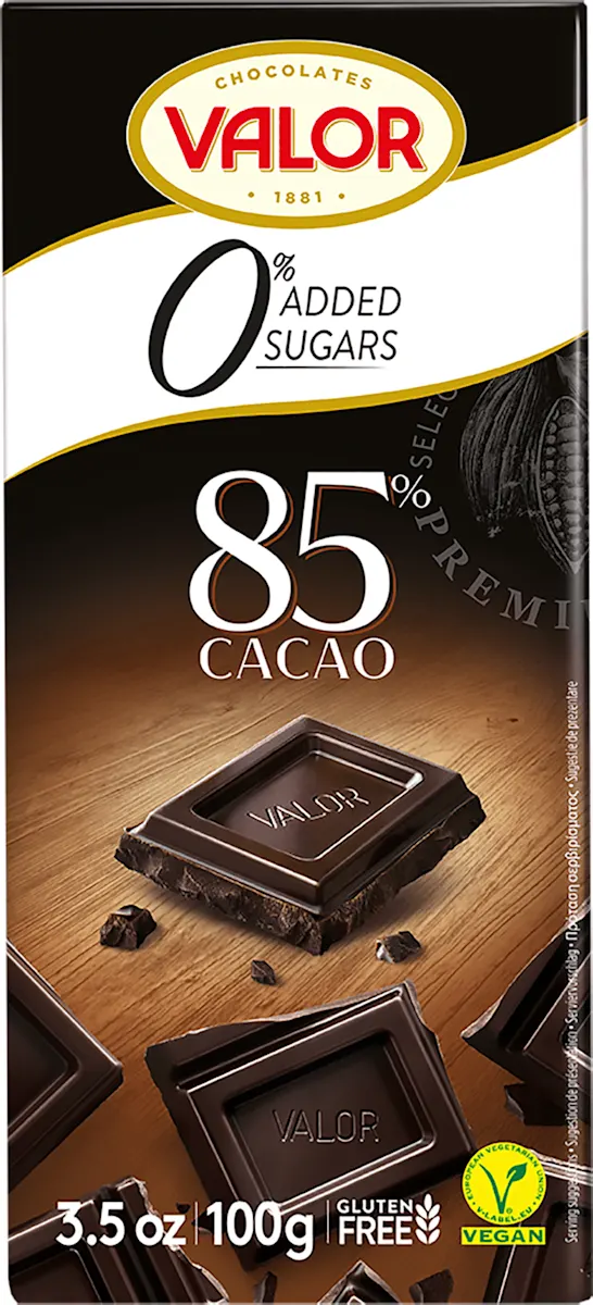 Čokolada sa 85% kakaa, bez dodatog šećera sa..., 100 g