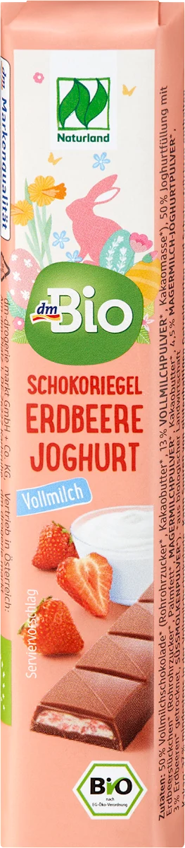 Čokoladna štanglica - jagoda i jogurt, 35 g