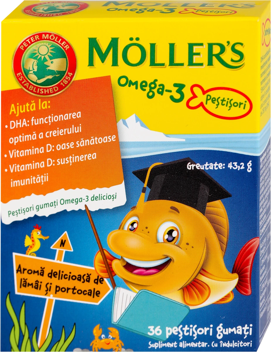 Omega3+vitamin D dodatak ishrani za decu - gumene..., 36 kom